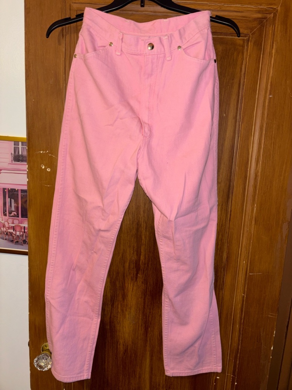 Vintage Misses Wrangler High Rise Pink Denim